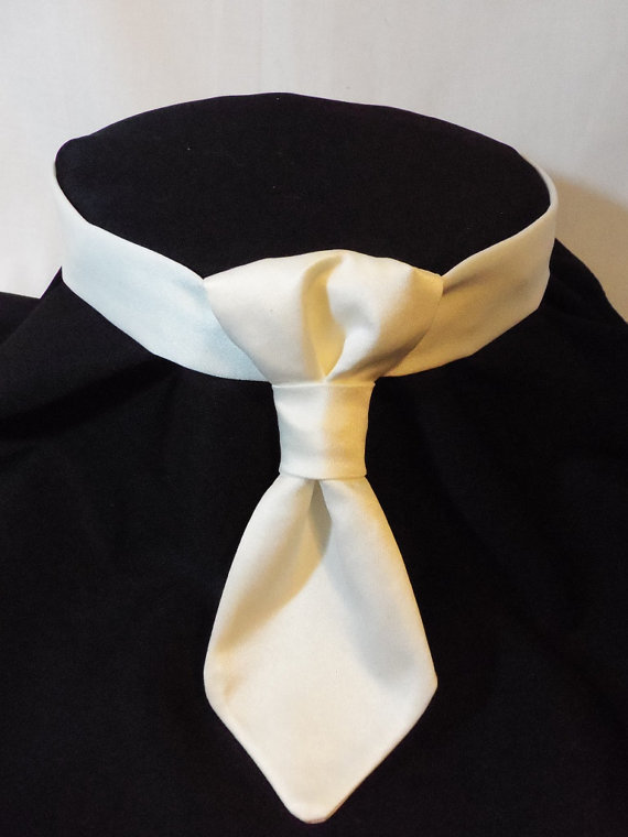 Wedding - Wedding Custom Satin Dog Neck Tie for with Velcro neck band. Will match your colors. For both large and small dogs pet clothes