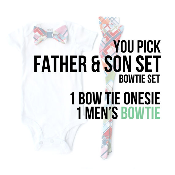 Hochzeit - Father Son Bow Tie Sets - You Pick - Father's Day