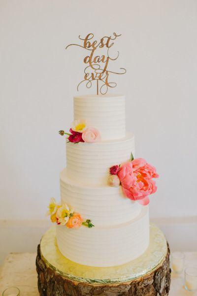 Hochzeit - Best Day Ever Wedding Cake Topper - Soirée Collection