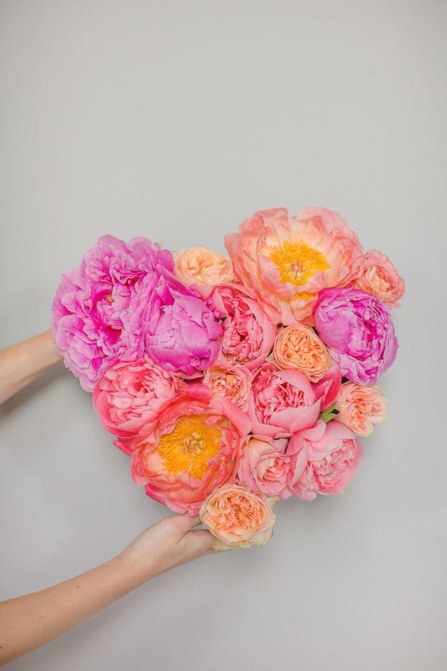 Mariage - DIY Tutorial: Fresh Flower Heart