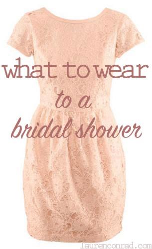 Hochzeit - Dress Coding: Bridal Shower Attire
