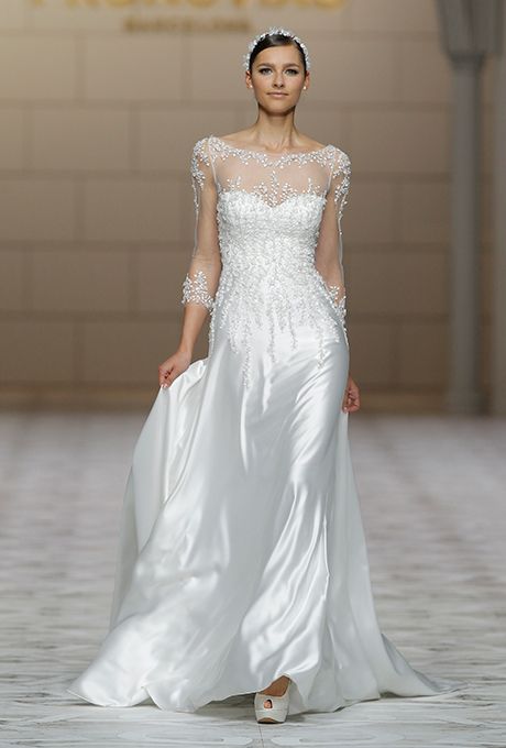 Hochzeit - Pronovias Wedding Dresses - Fall 2015 - Bridal Runway Shows - Brides.com