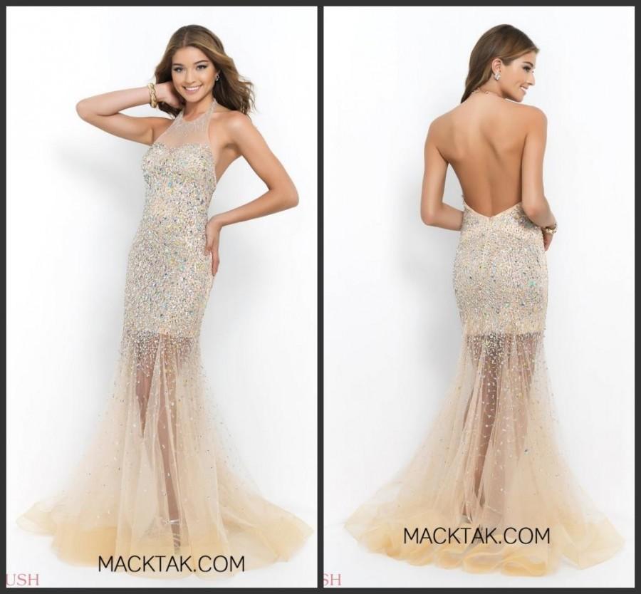 Hochzeit - Bling Bling 2015 Evening Dresses Sleeveless Mermaid Sweep Train Backless Crystal/Beading Pageant Gowns Sequins Long Sexy Party Prom Dresses Online with $174.46/Piece on Hjklp88's Store 