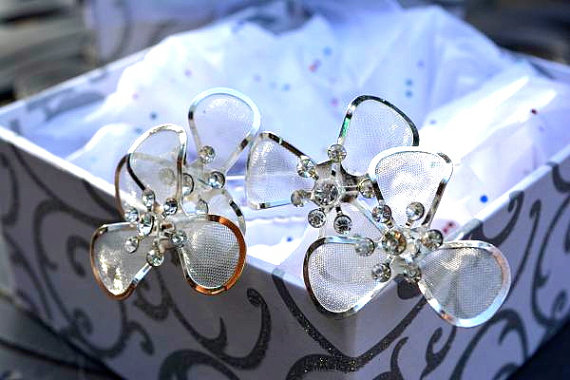 Hochzeit - Wedding Accessory, Bridal hair pins, flower hair pins, wedding hair pins