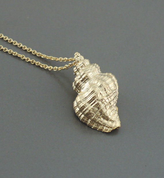 زفاف - Gold Necklace - Shell Necklace - Beachy Necklace - Bohemian Necklace - handmade jewelry
