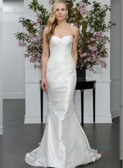 Wedding - JW16013 Elegant simple sheath lace back new wedding dresses