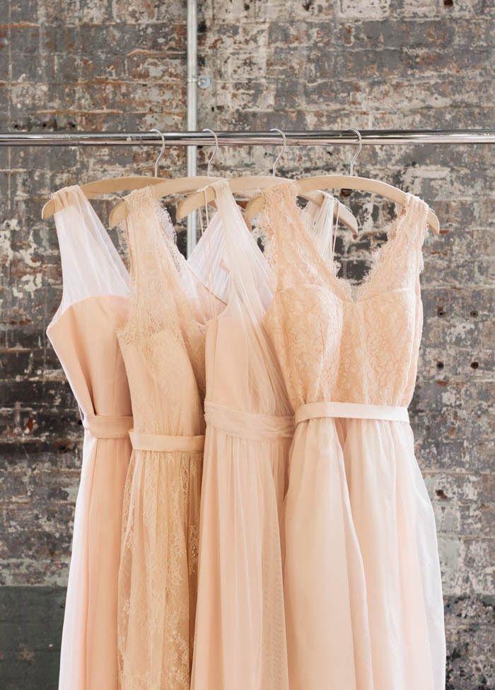 Свадьба - Cap Sleeve Bridesmaid Dresses, Lace Bridesmaid Dress, Grey Prom Dress, Dresses For Wedding, Chiffon Bridesmaid Dresses, 16189 From OkBridal