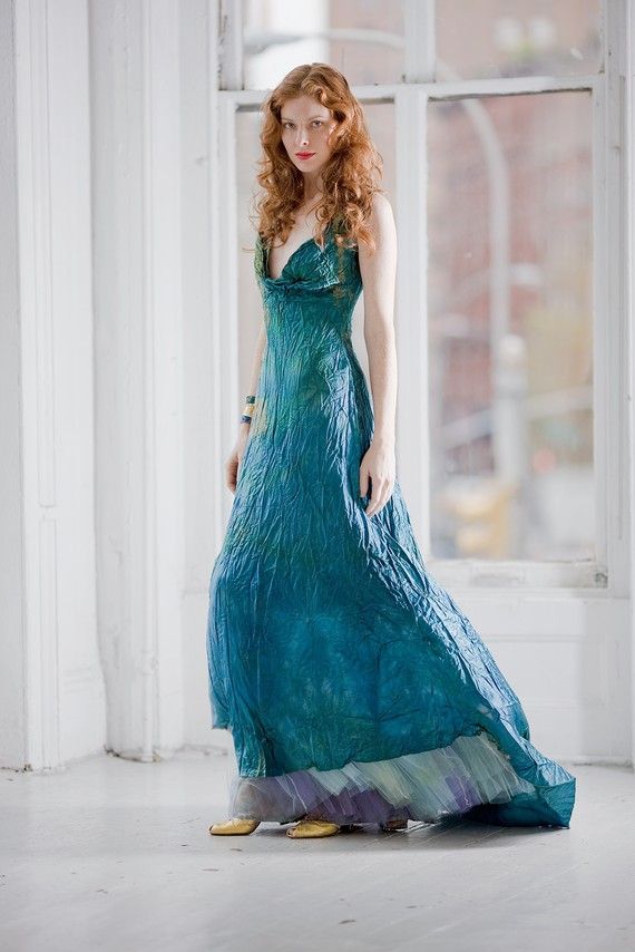 Wedding - Teal Blue Wedding This Is A Custom Order Dress For Your Wedding