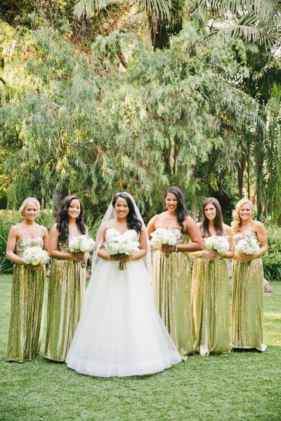 Свадьба - Sparkling Gold Wedding At Hartley Botanica