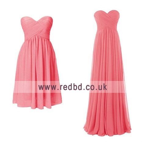 زفاف - Short or Long - Coral Bridesmaid Dresses