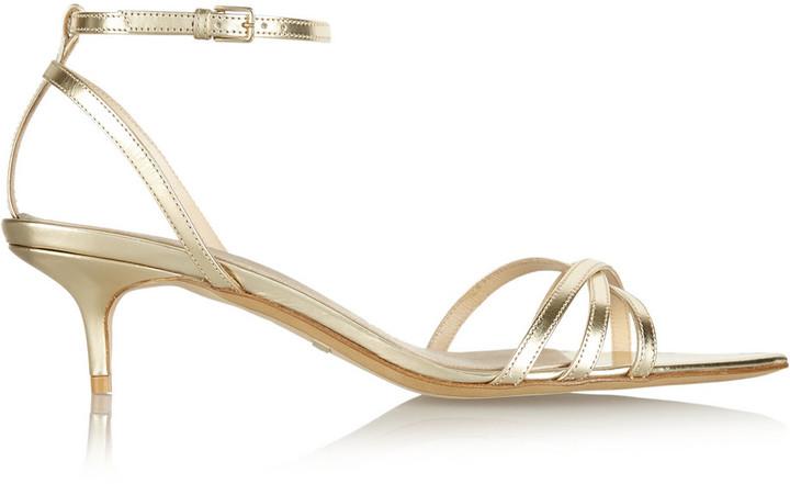 Mariage - Metallic leather sandals Burberry Shoes & Accessories