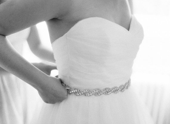 Hochzeit - Wedding dress Bridal Sash,Wedding Dress Sash Belt,  Rhinestone Sash,  Rhinestone Bridal Bridesmaid Sash Belt, Wedding dress sash