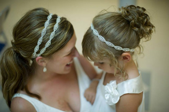 Hochzeit - Bridal Headband, Weddings, Hair Accessories, Headpiece, Double Headband, Hair, Rhinestone, Rhinestone Headband Wedding, ATHENA DOUBLE