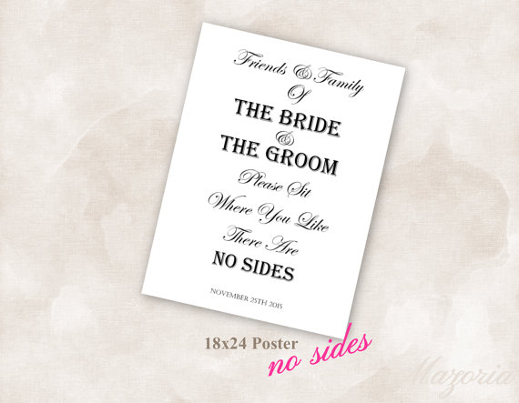 Mariage - 18 X 24 Seating Poster white Instant Download Just add your info and print!