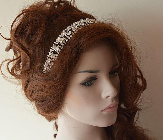 زفاف - Bridal Hair Accessories, Rhinestone Wedding Headband, Rhinestone Headband, Wedding Hair Comb, Wedding Hair Accessories