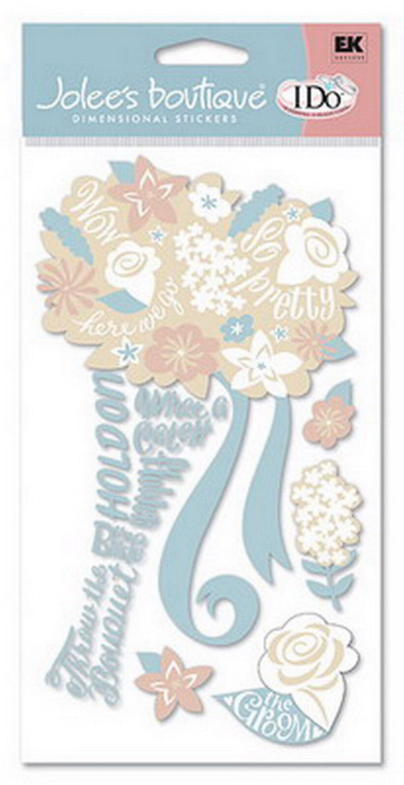 Wedding - New - Scrapbooking Dimensional WEDDING Stickers by  Jolees Boutique The Bouquet