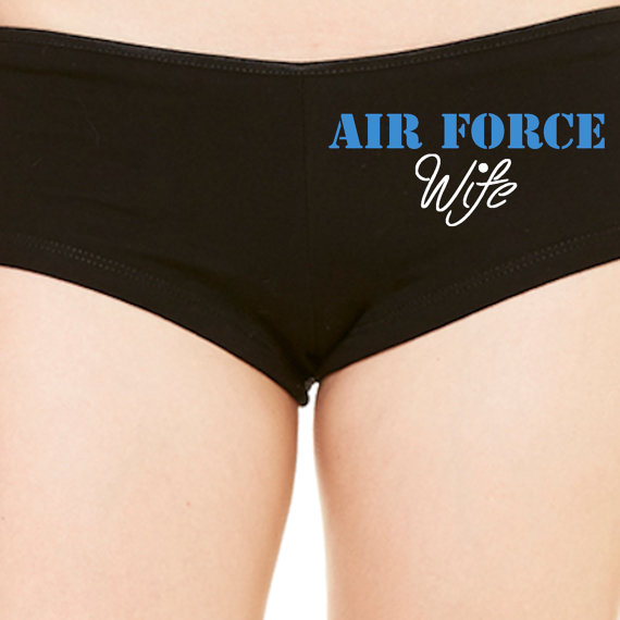 Wedding - Sexy Custom Air Force Wife Boy Shorts Booty Shorts Spandex Shortie Underwear