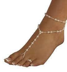 Wedding - Barefoot Sandals, Beach Sandals, barefoot Sandals, Sexy Footwear, Flipflops, Pearls, Ankle Bracelet, Toe Ring, Wedding, Lingerie