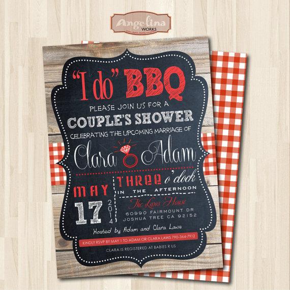 زفاف - I do BBQ. COUPLE’S SHOWER Invitation. Digital Printable Card