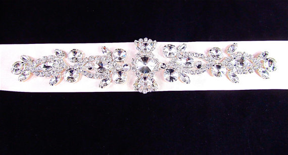 Hochzeit - Crystal Bridal Sash, Crystal Wedding Belt, Crystal Rhinestone Sash, Wedding Belt, Bridal Sash - BS 01