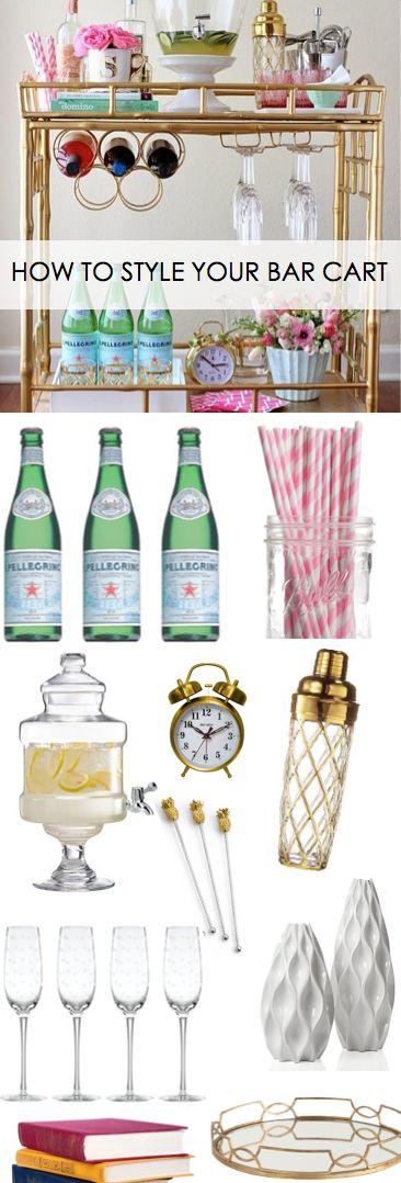 Hochzeit - How To Style Your Bar Cart