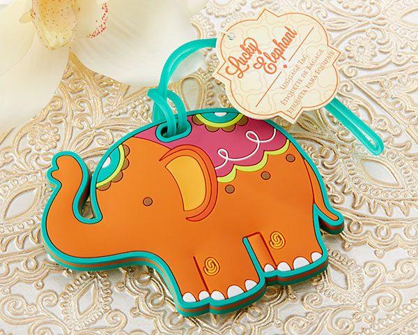 Wedding - "Lucky Elephant" Luggage Tag