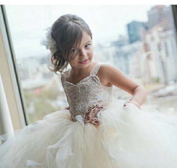 vintage lace flower girl dresses