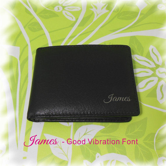 زفاف - Personalized Bi-Fold Men's Genuine Leather Wallet, Man Engraved Wallet, Groomsmen Gift, Monogram Wallet, Gift for Men, Custom Man Wallet