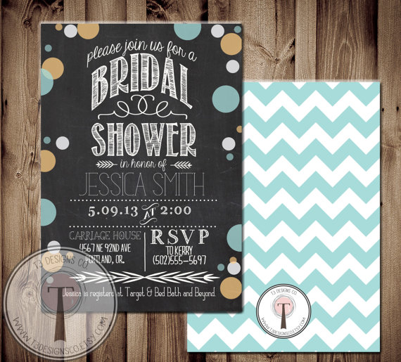 Свадьба - Printable Bridal Shower Invite/Bridal Shower INVITATION