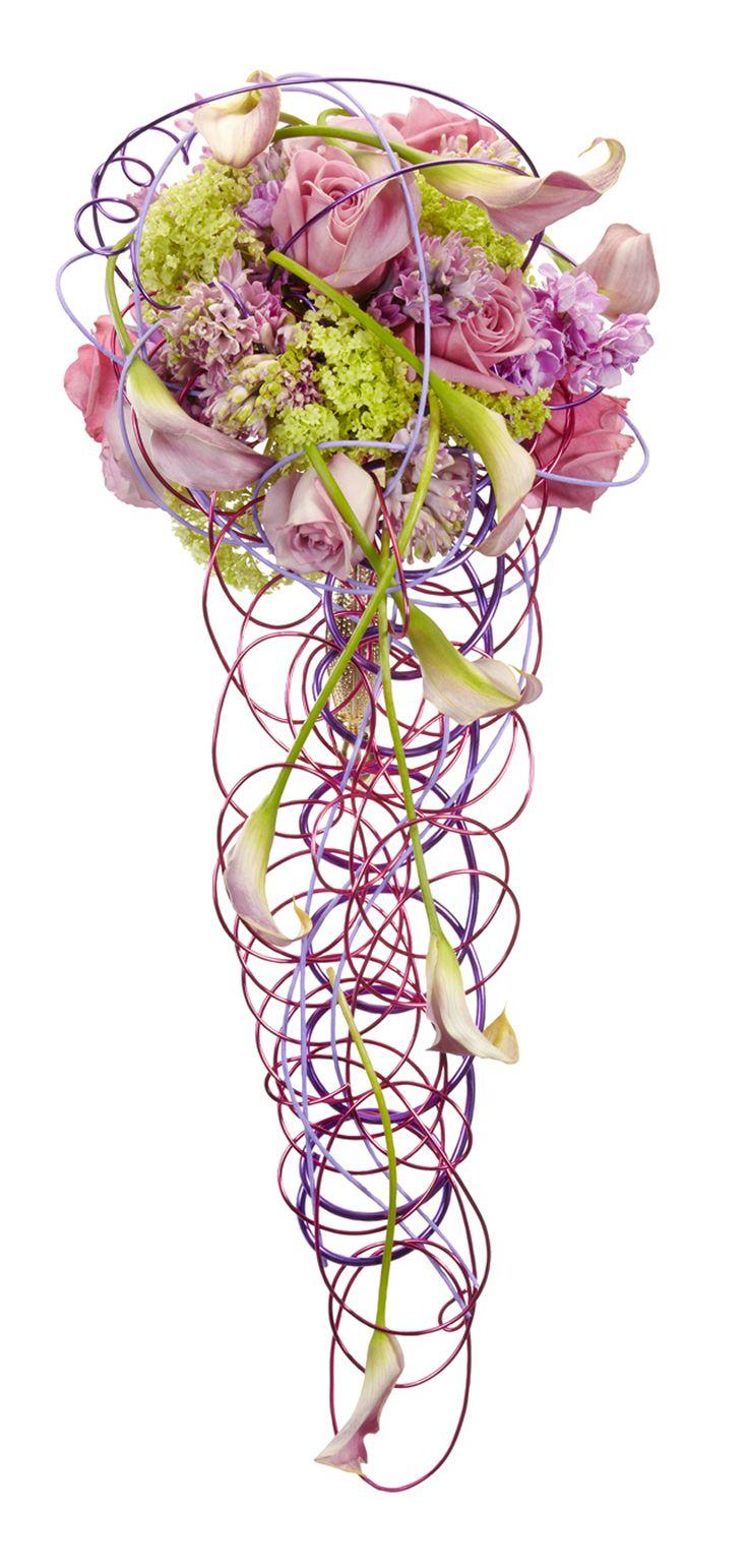 زفاف - How To Make Your Own Cascading Bouquet With Silk Or Fresh Flowers And Foliage
