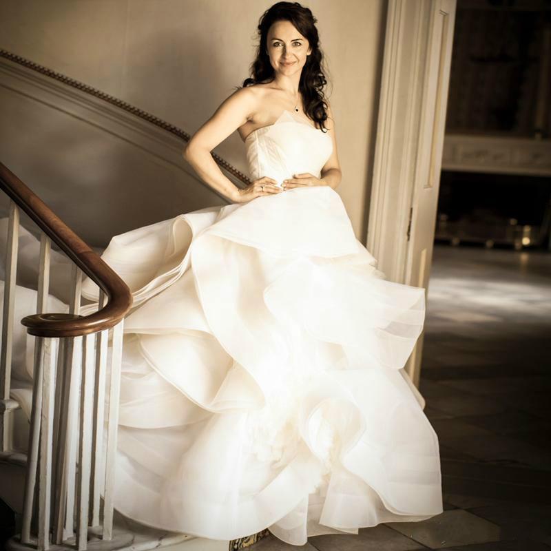 زفاف - New Arrival 2015 Vestido De Noiva Organza Sweetheart Pleated Wedding Dresses 2015 Ruffle Vestidos De Noiva Bridal Ball Gown Online with $132.62/Piece on Hjklp88's Store 