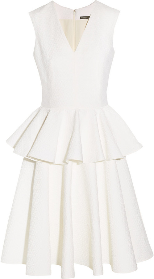 Mariage - Alexander McQueen Cotton-blend cloqu? dress