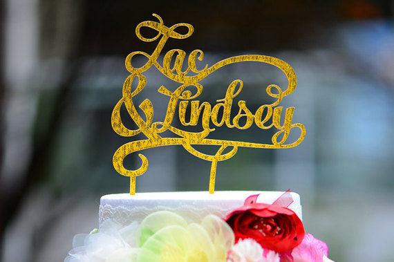 زفاف - Wedding Cake Topper Monogram Mr and Mrs cake Topper Design Personalized with YOUR Last Name 017