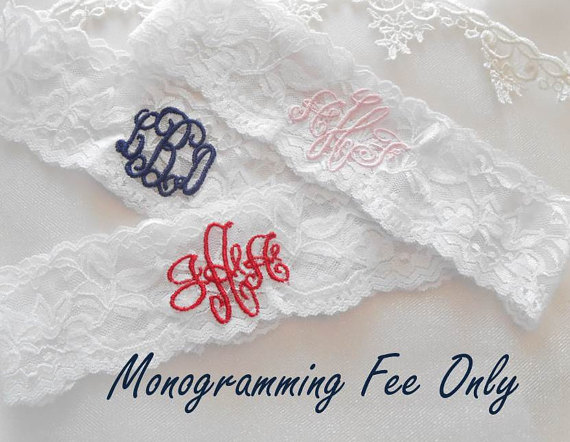 زفاف - MONOGRAMMING Fee ONLY