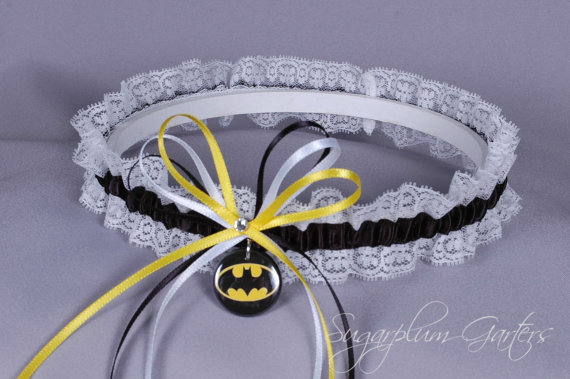 زفاف - Batman Lace Wedding Garter