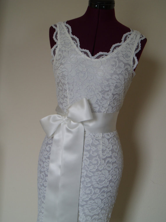 Hochzeit - Bridal Wedding Dress Sash belt accessories DIAMOND WHITE bridesmaid- Swiss Satin 2.75 inch width