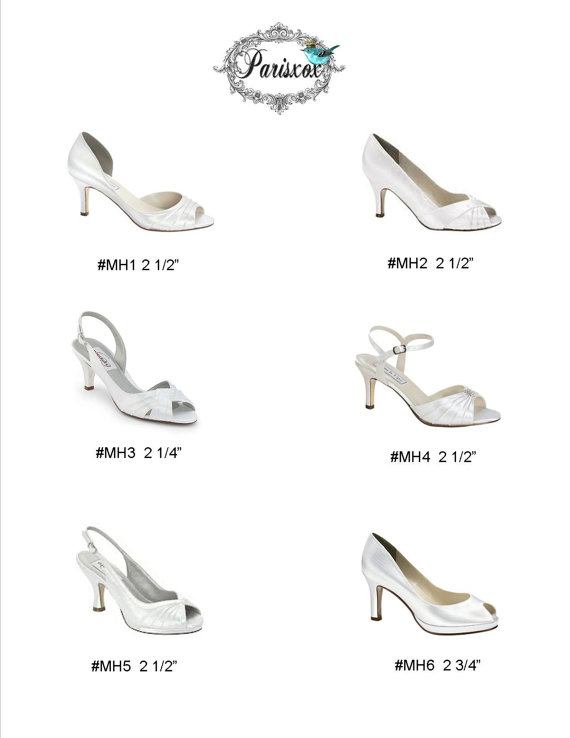 Mariage - Wedding Shoes - Mid Heel - Medium Heel - Design Your Own Shoes - Choose From Over 100 Colors - Choose Your Shoe Style - Custom Shoe Parisxox