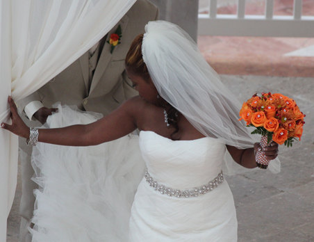 Mariage - Rhinestone Chain Bridal Sash - Wedding Dress Belt