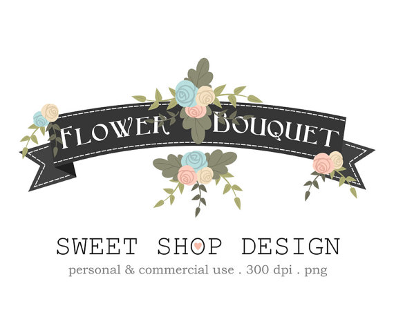 زفاف - 50% OFF SALE Flower Bouquet Clipart, Floral Clipart, Wedding Clipart, Royalty Free Clipart, BRBGP, Instant Download