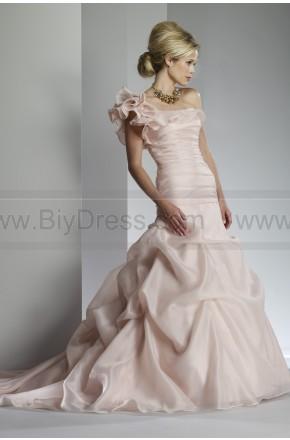 Mariage - One Shoulder Ruffles Ruched Pick up Wedding Gown