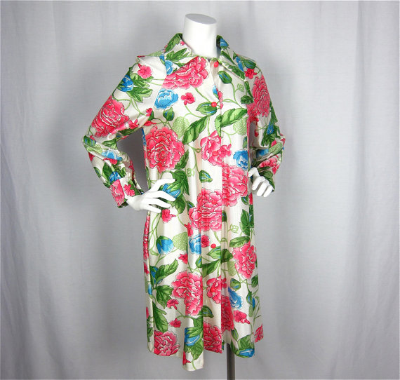 Mariage - Vintage 1960s Robe, Sz S, M
