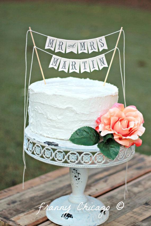 زفاف - MR AND MRS Cake Topper - Mr and Mrs Wedding Cake Topper - Mr and Mrs Cake topper