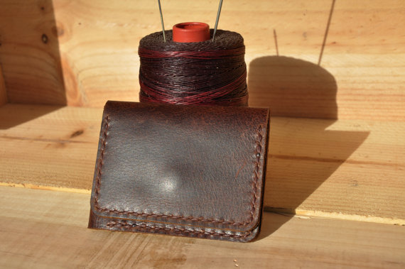 Hochzeit - Wallet - Personalized Men's Leather Bifold Wallet - Groomsmen Gift