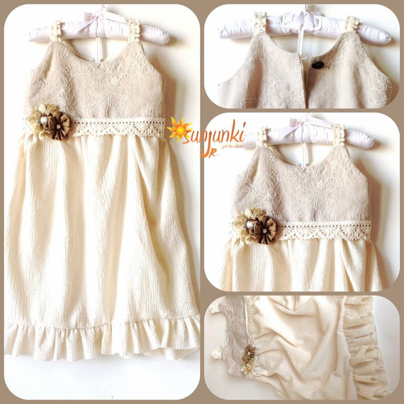 Свадьба - Girl Toddler Dress Flower Girl Dress 1st First Birthday Dress Party Dress Semi Formal Dress Formal Dress