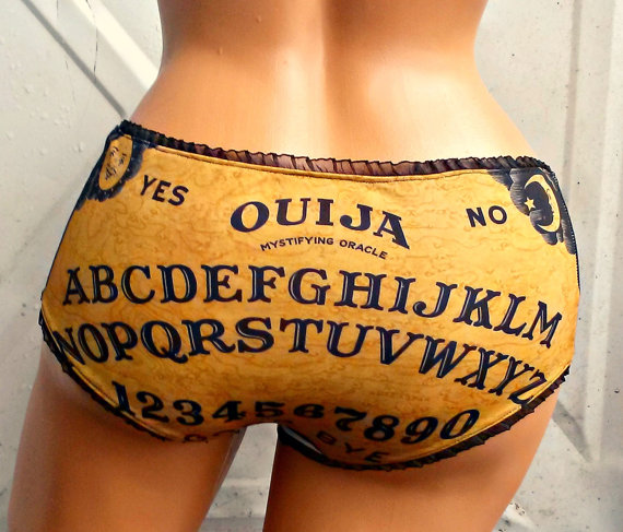 Свадьба - Ouija spirit Board Panties Lingerie underwear psycho stripe
