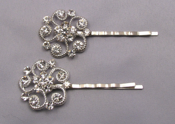 jeweled hair pins