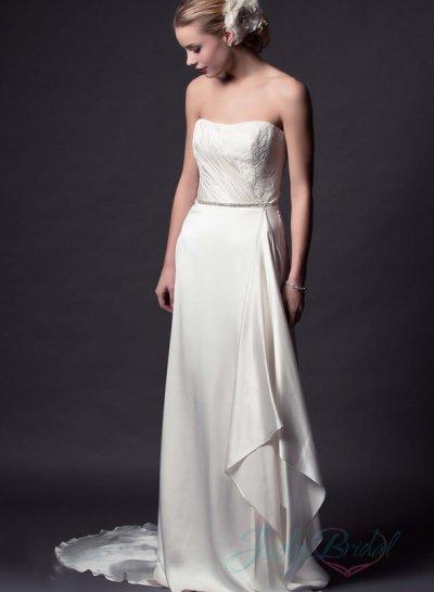 Свадьба - JW15153 Sweetheart neckline cascade slim a line wedding dress