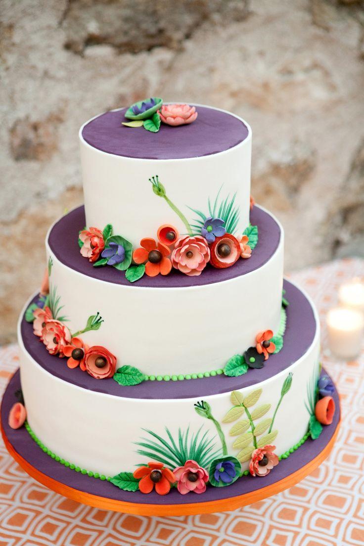 Hochzeit - Whimsical Floral Wedding Cake (Vegan And Gluten-Free!)