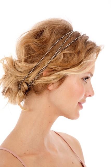 زفاف - VERA Bohemian Rhinestone Wrap Headband- Crystal, Rhinestone, Wedding, Bridal