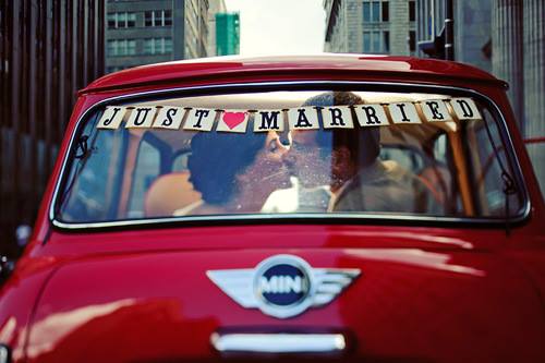 Mariage - Just Married. So sweet!